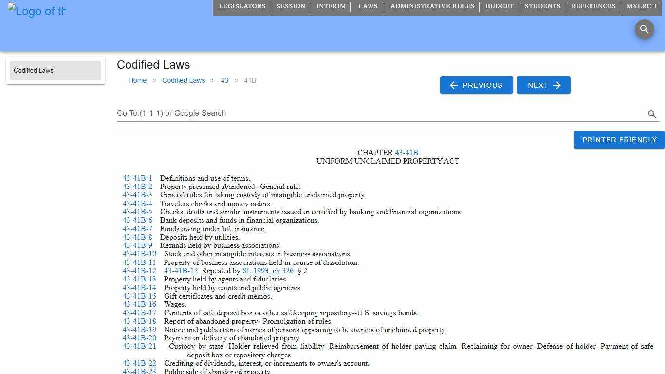 Codified Law 43-41B | South Dakota Legislature